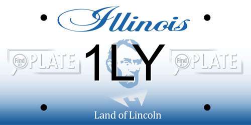 1LY Illinois License Plate