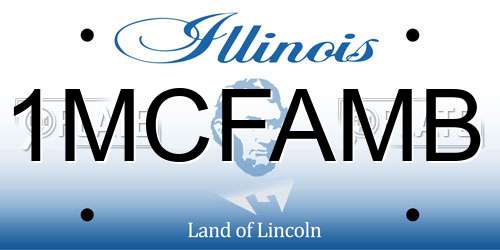 1MCFAMB Illinois License Plate