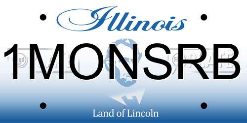 1MONSRB Illinois License Plate