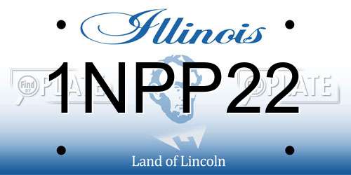 1NPP22 Illinois License Plate