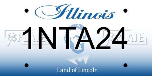1NTA24 Illinois License Plate