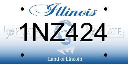 1NZ424 Illinois License Plate
