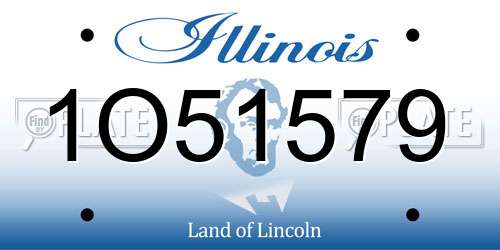 1O51579 Illinois License Plate