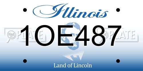 1OE487 Illinois License Plate