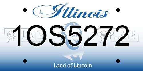 1OS5272 Illinois License Plate