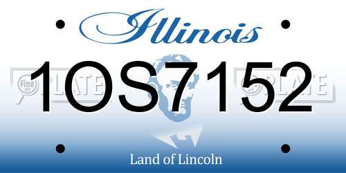 1OS7152 Illinois License Plate
