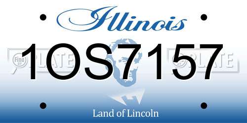 1OS7157 Illinois License Plate
