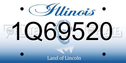 1Q69520 Illinois License Plate