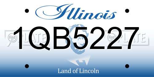 1QB5227 Illinois License Plate