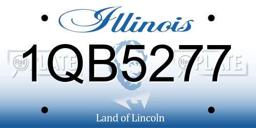 1QB5277 Illinois License Plate