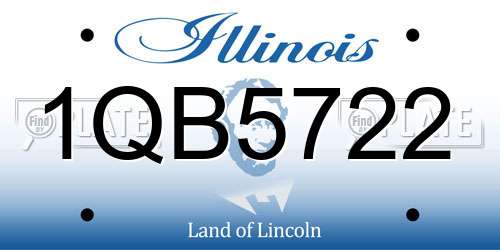 1QB5722 Illinois License Plate
