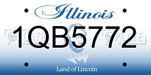1QB5772 Illinois License Plate