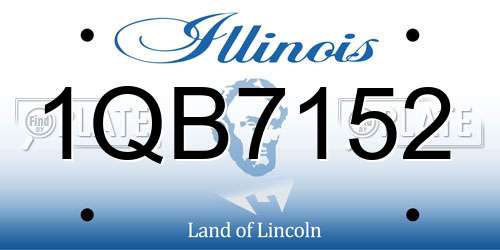 1QB7152 Illinois License Plate