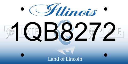 1QB8272 Illinois License Plate