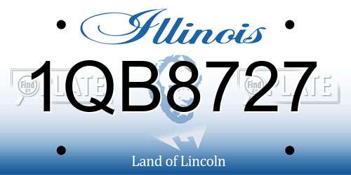 1QB8727 Illinois License Plate