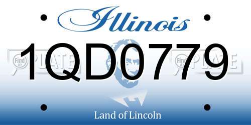 1QD0779 Illinois License Plate