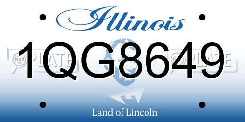 1QG8649 Illinois License Plate