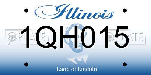 1QH015 Illinois License Plate