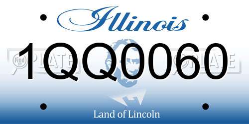 1QQ0060 Illinois License Plate