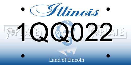 1QQ022 Illinois License Plate