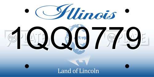 1QQ0779 Illinois License Plate