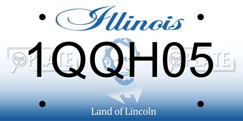 1QQH05 Illinois License Plate