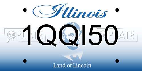 1QQI50 Illinois License Plate