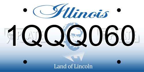 1QQQ060 Illinois License Plate