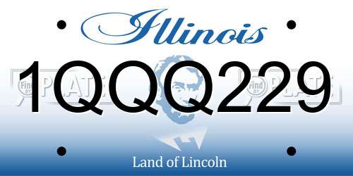 1QQQ229 Illinois License Plate