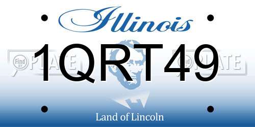 1QRT49 Illinois License Plate