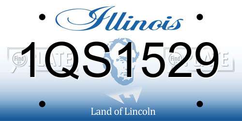 1QS1529 Illinois License Plate