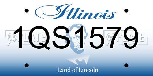 1QS1579 Illinois License Plate