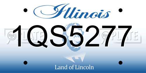 1QS5277 Illinois License Plate