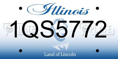 1QS5772 Illinois License Plate