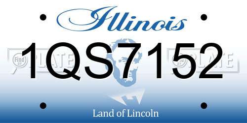 1QS7152 Illinois License Plate