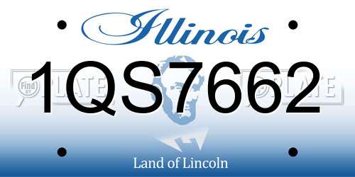 1QS7662 Illinois License Plate