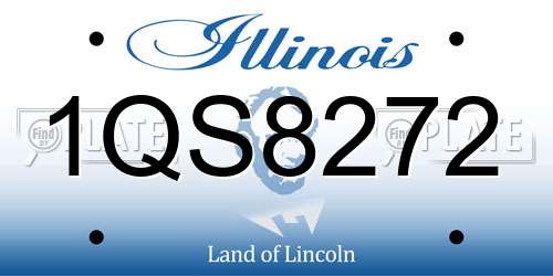 1QS8272 Illinois License Plate