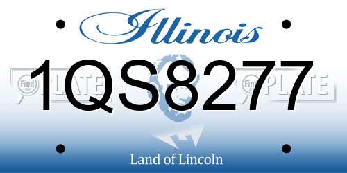 1QS8277 Illinois License Plate