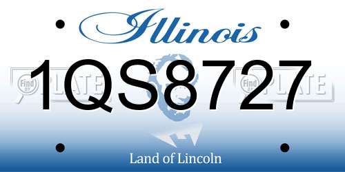1QS8727 Illinois License Plate