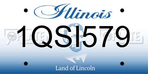 1QSI579 Illinois License Plate
