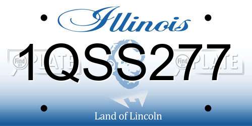 1QSS277 Illinois License Plate