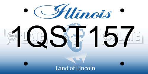 1QST157 Illinois License Plate