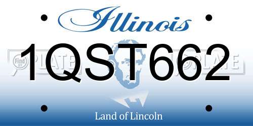 1QST662 Illinois License Plate