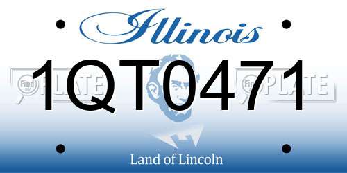 1QT0471 Illinois License Plate