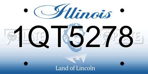 1QT5278 Illinois License Plate