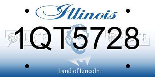 1QT5728 Illinois License Plate