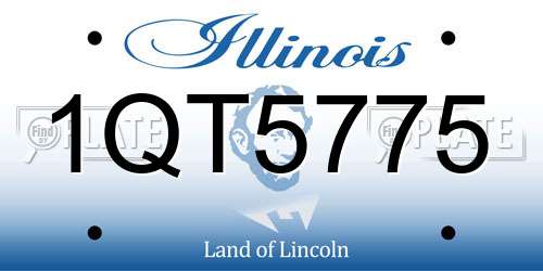 1QT5775 Illinois License Plate