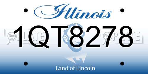 1QT8278 Illinois License Plate