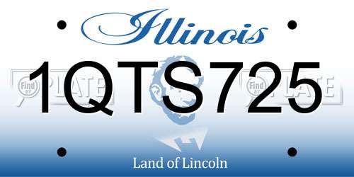 1QTS725 Illinois License Plate