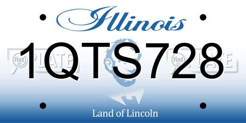 1QTS728 Illinois License Plate
